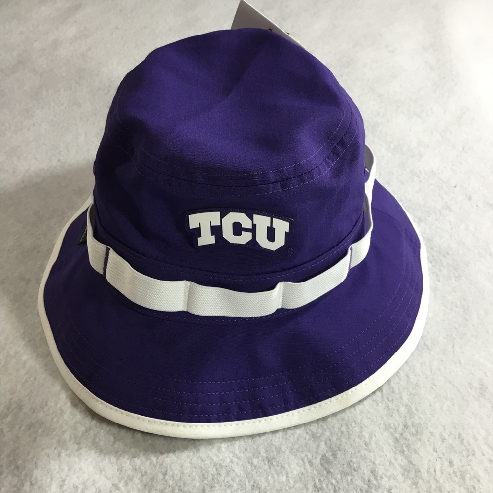 Nike TCU Frogs Purple and White Men's Bucket  Hat size Small